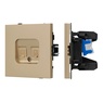 Механизм компьютерной розетки двойной SCT-TENDO-MPC2-SFPL-GD (RJ-45, CAT6) (Arlight, -)