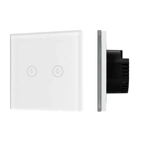 Выключатель сенсорный SWT-OMALI-S02-ZB-WH (250V, 10A, Zigbee) (Arlight, Стекло)