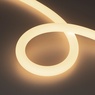 Лента светодиодная герметичная MOONLIGHT-TOP-A336-D25mm 24V Warm3000 360deg (14.4 W/m, IP65, 2835, 5m, wire x2) (Arlight, Вывод прямой, 3 года)