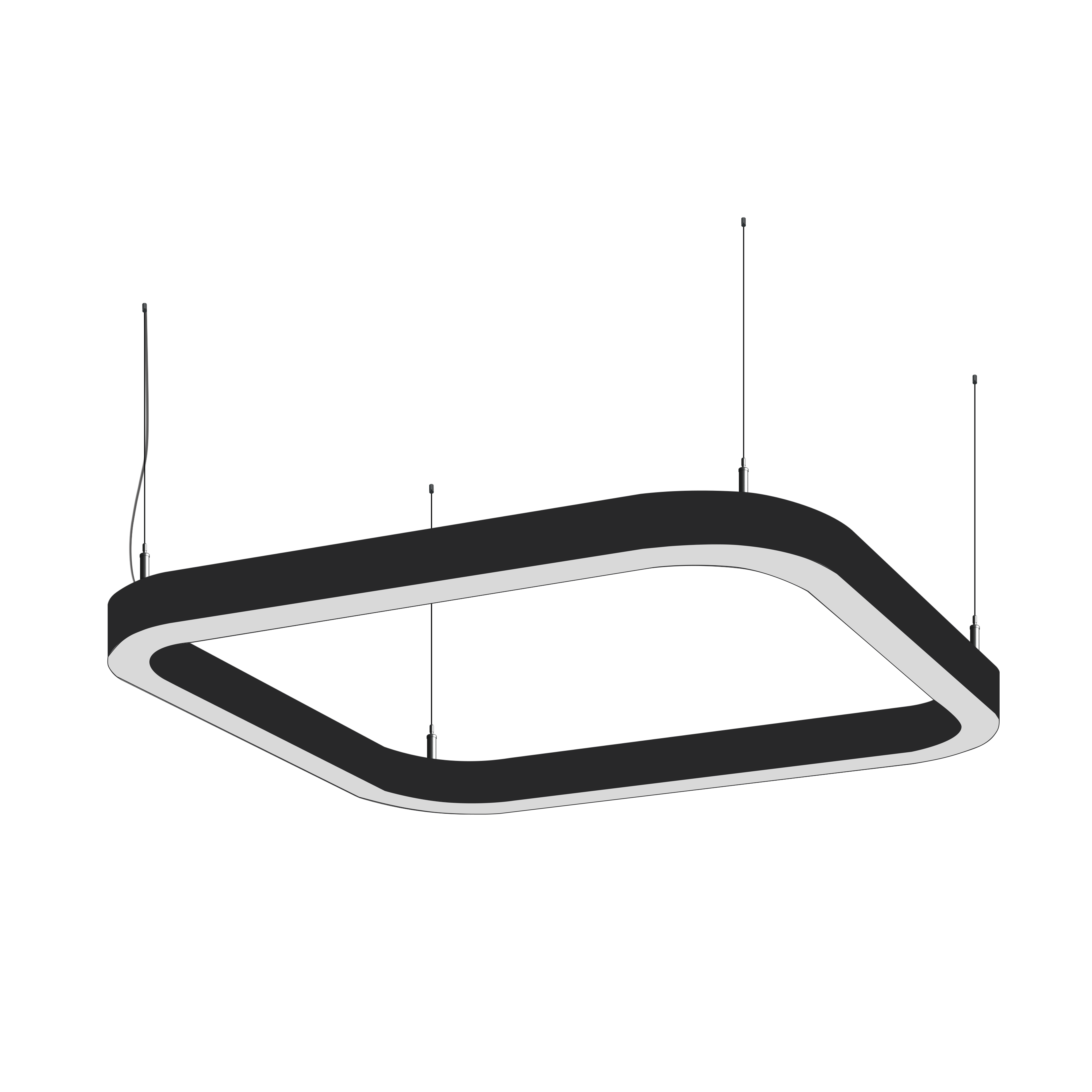 Cветодиодный фигурный светильник  MS-ELLIPSE Суперэллипс 1000mm 60W 3000/4000/6000К