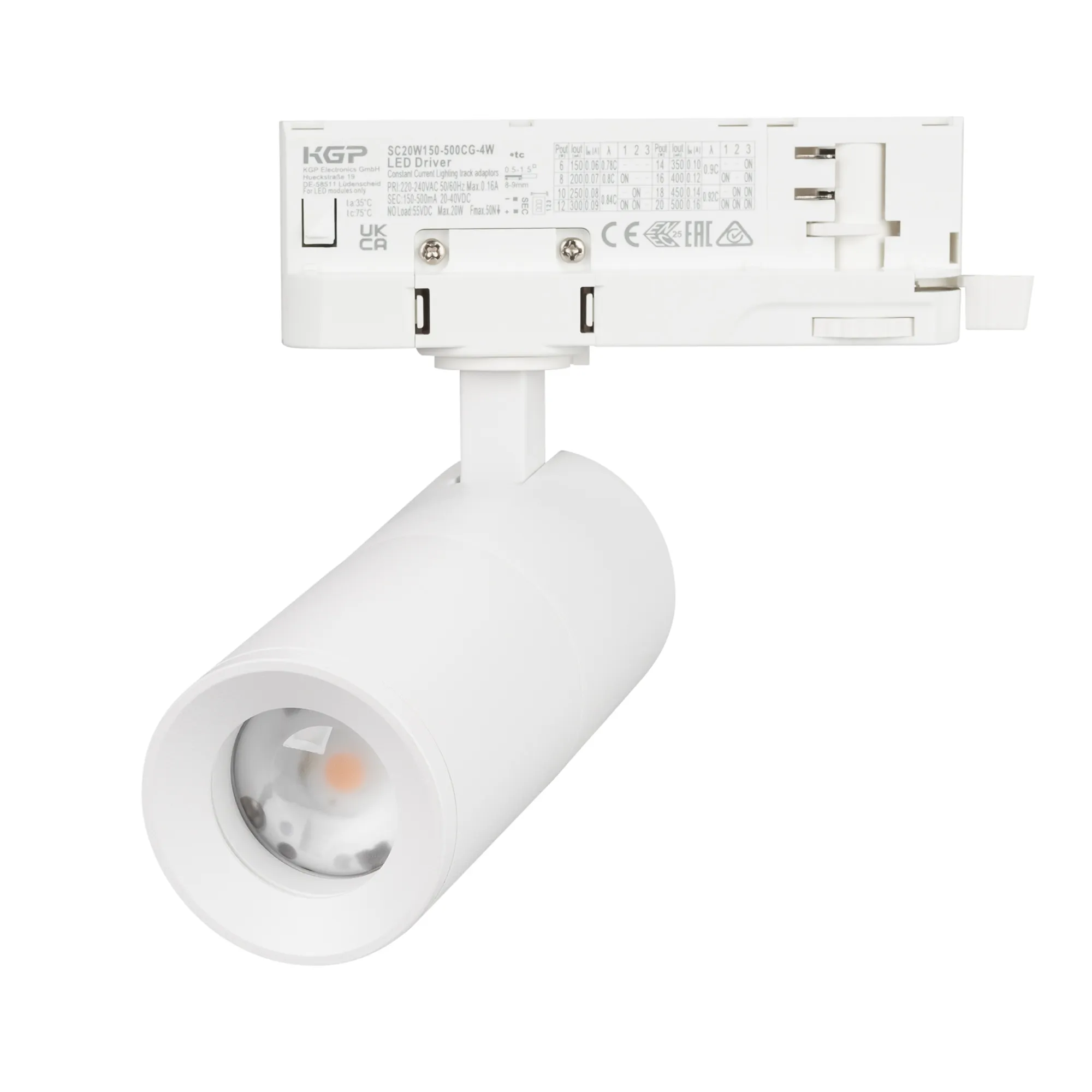 Светильник LGD-ARTEMIS-TRACK-4TR-R55-12W Warm2700 (WH, 8-80 deg, 230V) (Arlight, IP20 Металл, 5 лет)