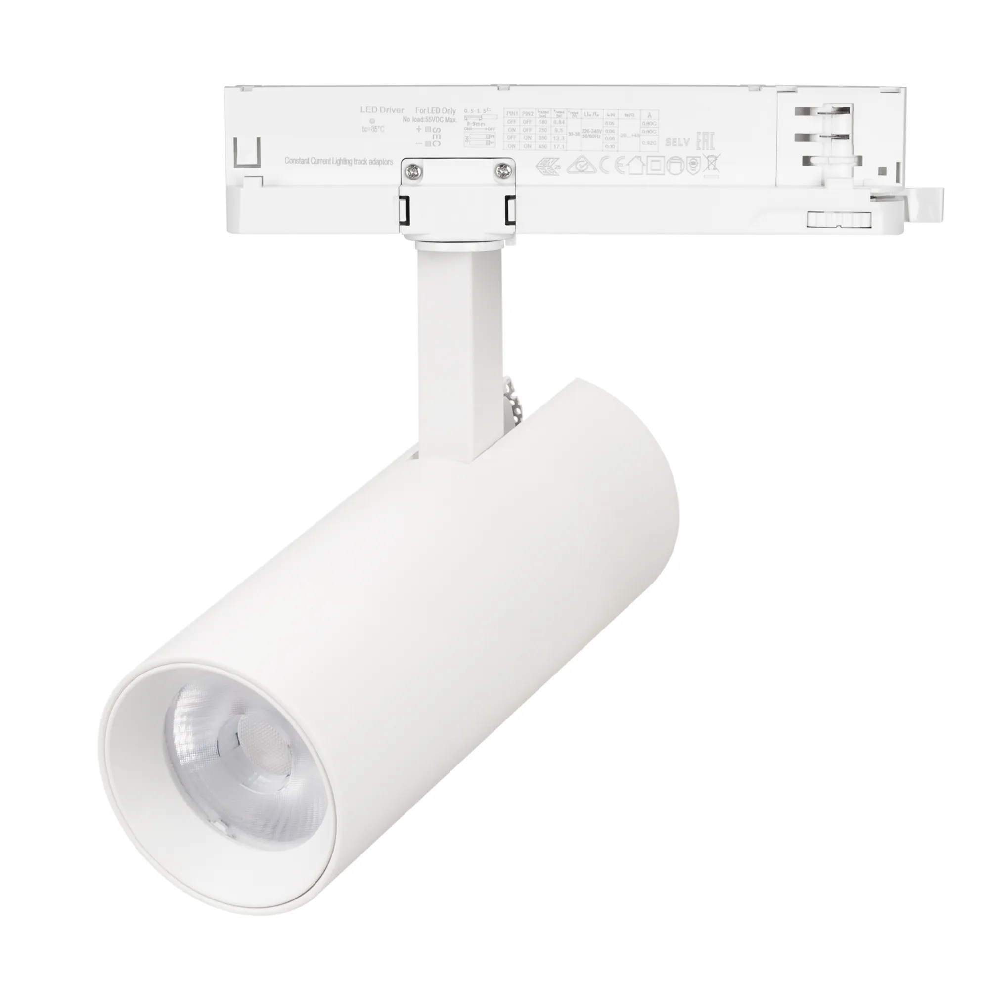 Светильник LGD-GERA-4TR-R74-20W Warm3000 (WH, 15 deg, 230V, DALI) (Arlight, IP20 Металл, 5 лет)
