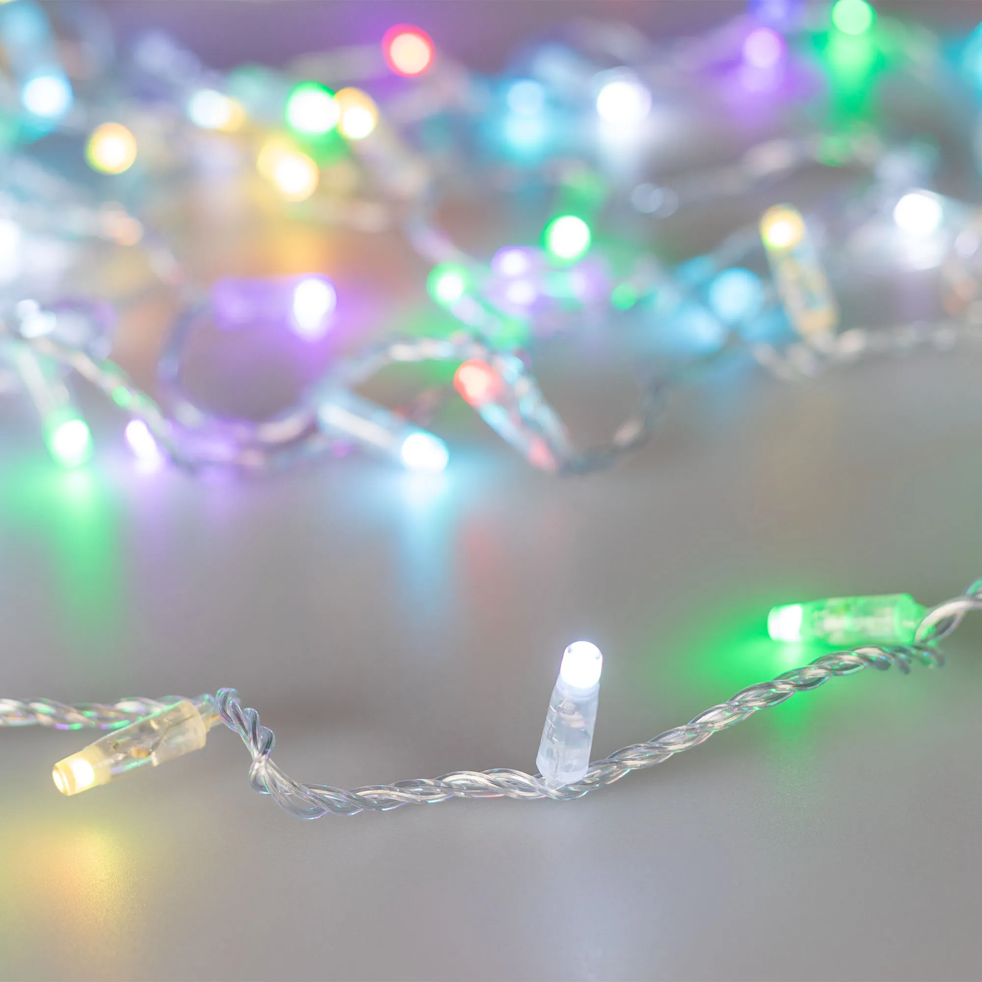 Светодиодная гирлянда ARD-STRING-CLASSIC-10000-CLEAR-100LED-SYNC RGB (230V, 6.5W) (Ardecoled, IP65) - изображение товара