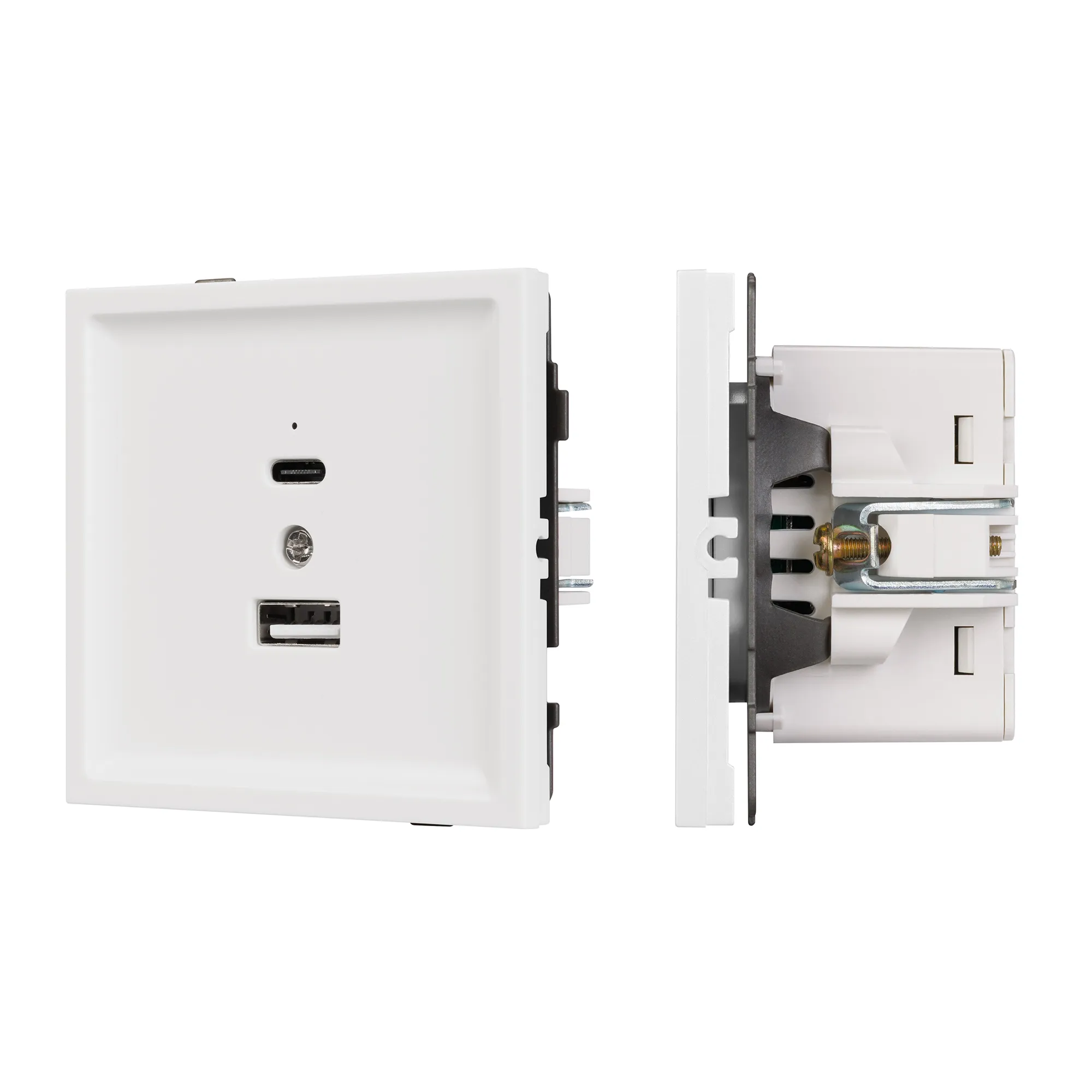 Механизм USB розетки SCT-TENDO-MUAC-PL-WH (5V, 3A, QC3) (Arlight, -)